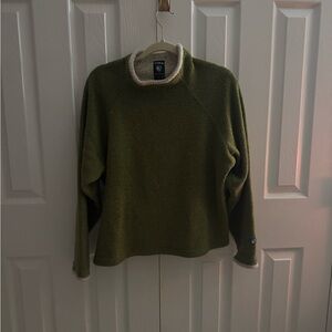 Arcadia Olive Green Crew Neck Sweater